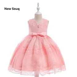 Vestidos de Niña de Flores de Encaje Suave Y Rosado de Lovey con Imagen Real Longitud Del Piso con O-Cuello Vestido de Primera Comunión para Niña de Primera Línea Vestidos de Niña de Flores de Encaje Suave Y Rosado de Lovey con Imagen Real Longitud Del Piso con O-Cuello Vestido de Primera Comunión para Niña de Primera Línea