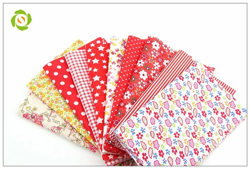 Shuanshuo Patchwork Хлопчатобумажная ткань Печать Цветочные серии Bundle для DIY Sewing Cloth Carfts 50pcs / lot 24cm* 20cm A1-50-1