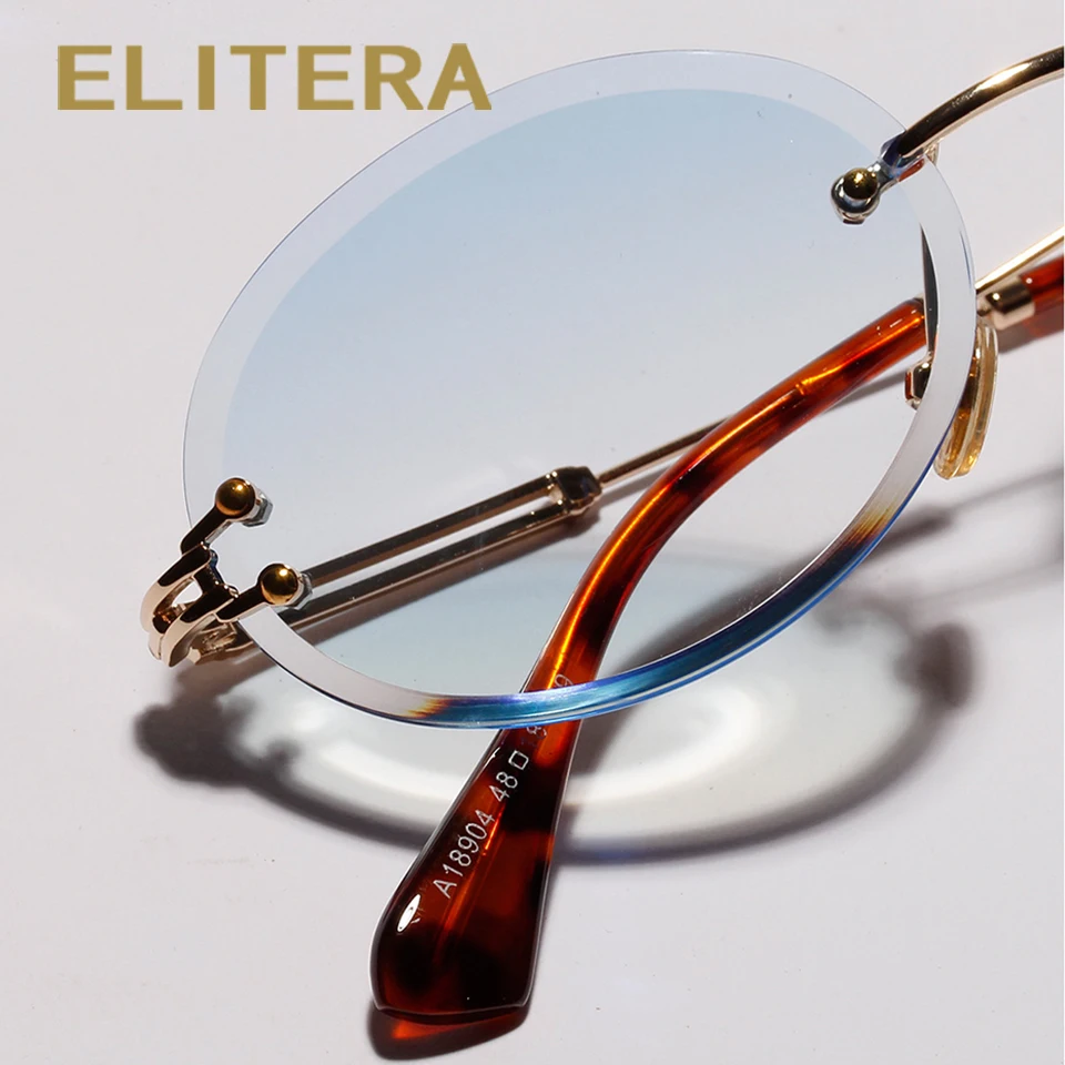 Модные дизайнерские маленькие круглые солнцезащитные очки ELITERA для женщин