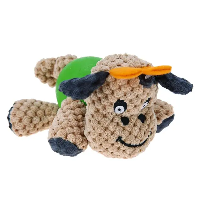 Pet Dog Cotton Rope Rubber Sound Squeak Toy Cattle Shape Pet Puppy Teeth Chew Cute Toy Dogs Pet Supplies Goods Accessories