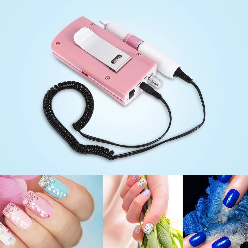 

Ovonni Rechargeable Electric Nail Drill Machine 18W 30000RPM Acrylic Nail File Drill Manicure Pedicure Kit Nail Art Equipment