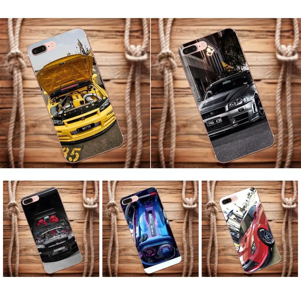 

Vvcqod Phone Case Cover For Galaxy Alpha Core Prime Note 4 5 8 S3 S4 S5 S6 S7 S8 S9 mini edge Plus Nissan Skyline R34 Engine