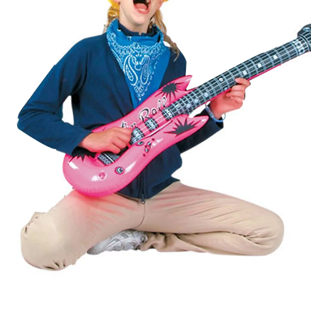 12 шт. надувной инструмент красочный мультфильм надувная гитара шары вечерние аксессуары игрушки надувная гитара баллоны для детей