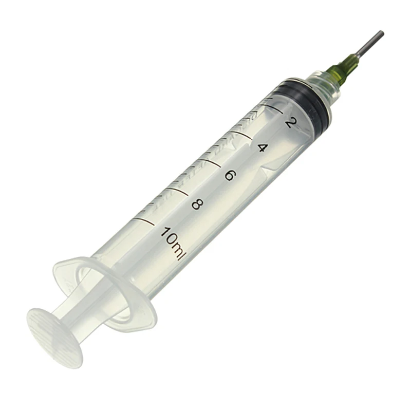 Mayitr 10CC Graduated Dispensing Syringe SMT SMD PCB Solder Paste Adhesive Glue Liquid Dispenser+Dispensing Needles For Industry