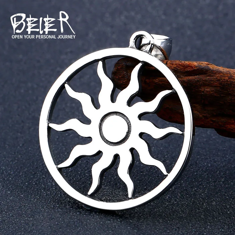 

Beier 316L stainless Norse Vikings Mens Goldfish Hooked 3D Fish Pendant With evil eye kolye Necklace fashion Jewelry Lhp093