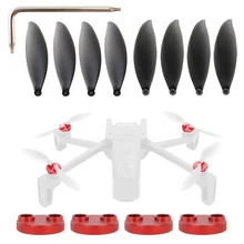 4 Propeller Blades+ 4Pcs Motor Protection Cover Dustproof and Anti-knock Cover for Parrot ANAFI Portable Foldable 4K Aerial