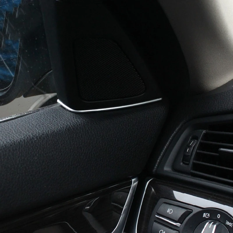 Новая Автомобильная передняя дверь аудио динамик полоса стерео наклейка накладка наклейка для BMW 5 серии 525 520 F10