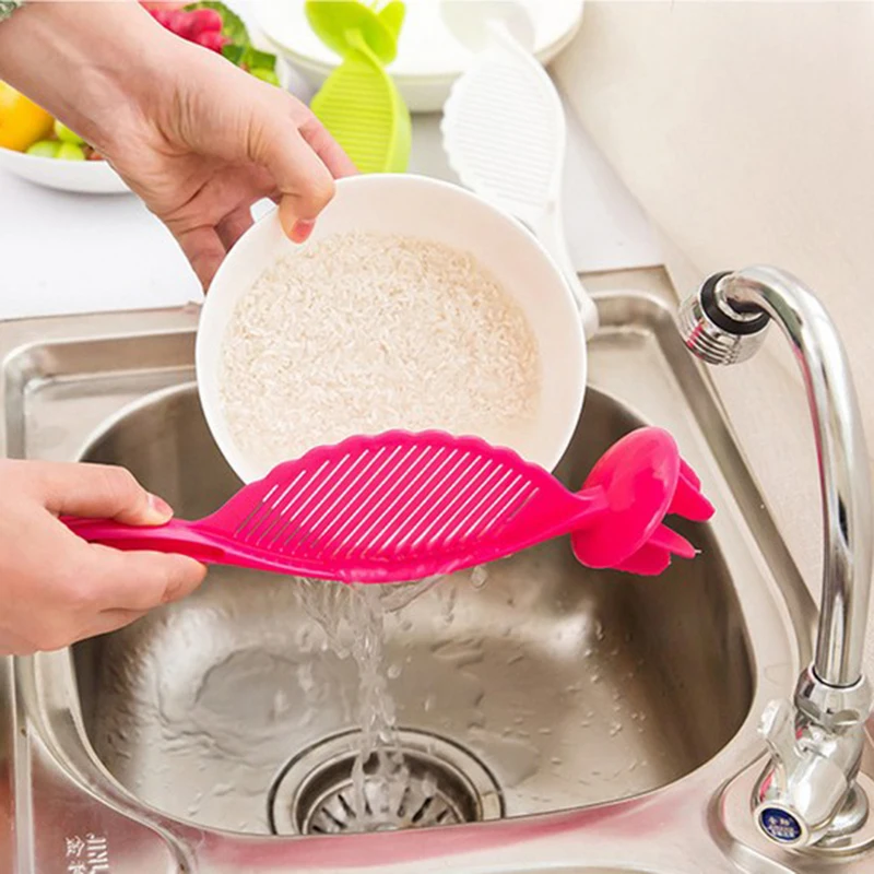 

Hoomall 1Pc Rice Wash Drain Board Noodles Spaghetti Beans Colanders & Strainers Gadget Fruit&Vegetable Tools Kitchen Accessories