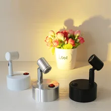 1 Вт/3 Вт беспроводной аккумулятор Светодиодный точечный светильник ювелирный дисплей светильник для шкафа стол дисплей шкаф украшение комнатный светильник ing