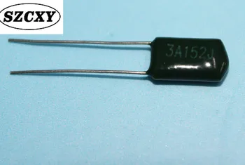 

New and original 100PCS CL11 polyester capacitor 3A152J 1000V152J