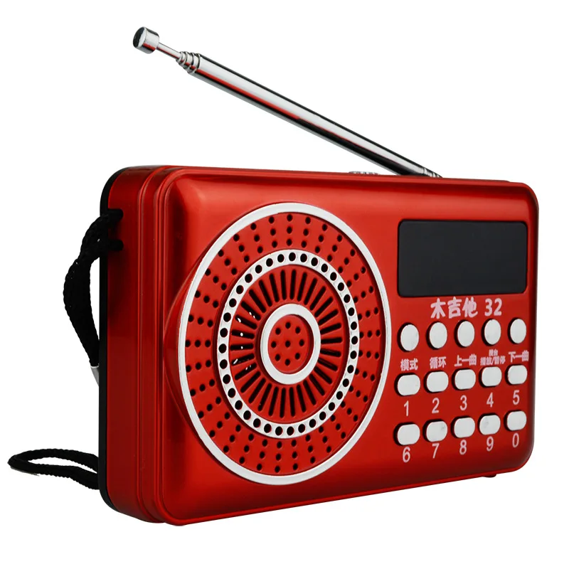 Ретро портативный цифровой FM радио Спорт на открытом воздухе мини приемник