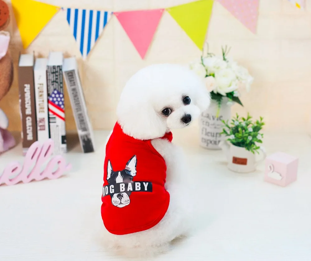 New Cute Korea Dogbaby Pet Dogs Vest Coat New Puppy Dogs Spring Summer