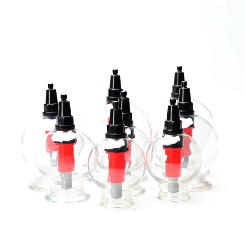 Acupunture Vacuum Cupping Set plastic vacuum therapy cupping set 8pieces/box Suction Cups Chinese Traditional Cupping jar