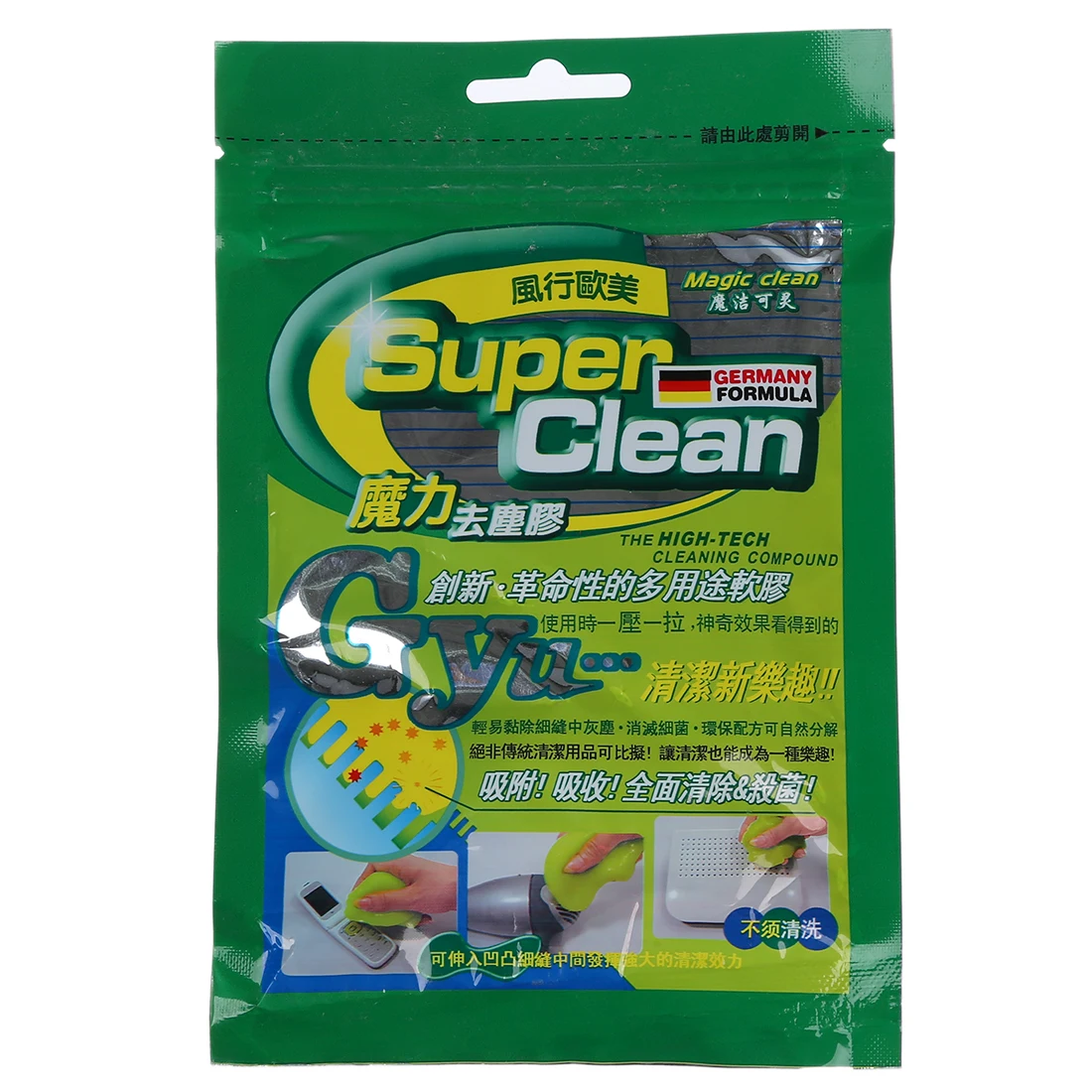 

Magic Clean Cleaning Computer Connection Super Clean Slimy Gel Bag