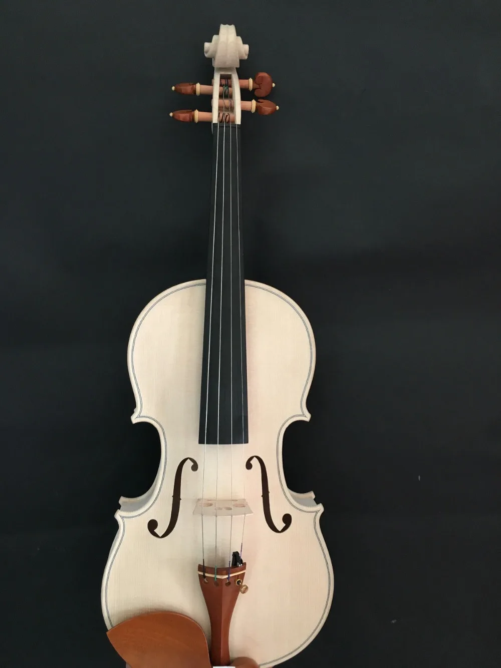 

4/4 violin 1716 model unvarnished handcraft European tone wood set fittings No5