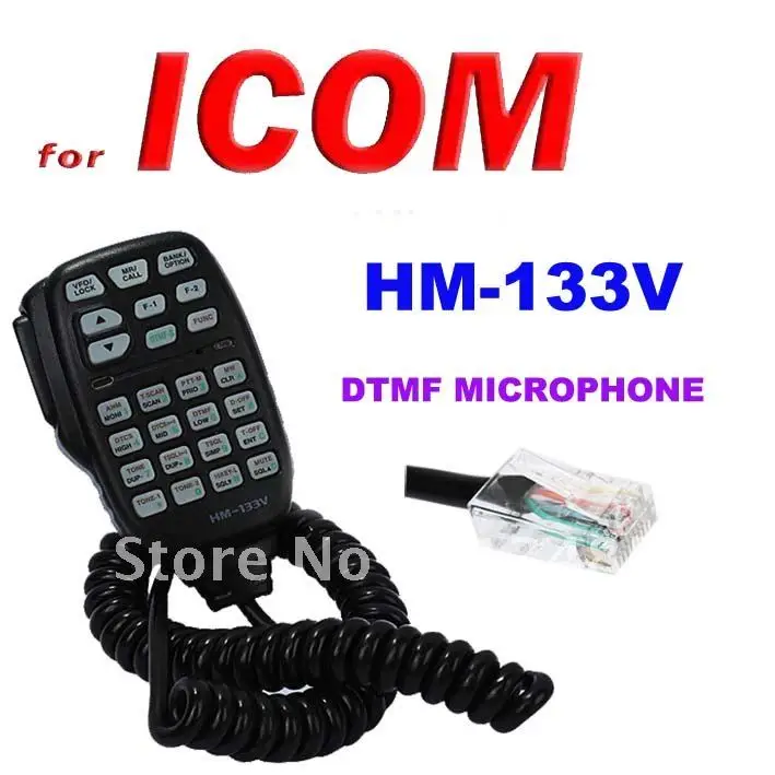 HM 133V DTMF микрофон с подсветкой клавиатуры для icom Мобильный приемопередатчик