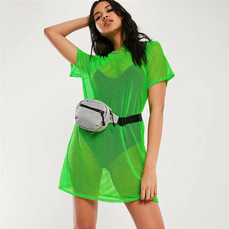 neon bathing suit cover up