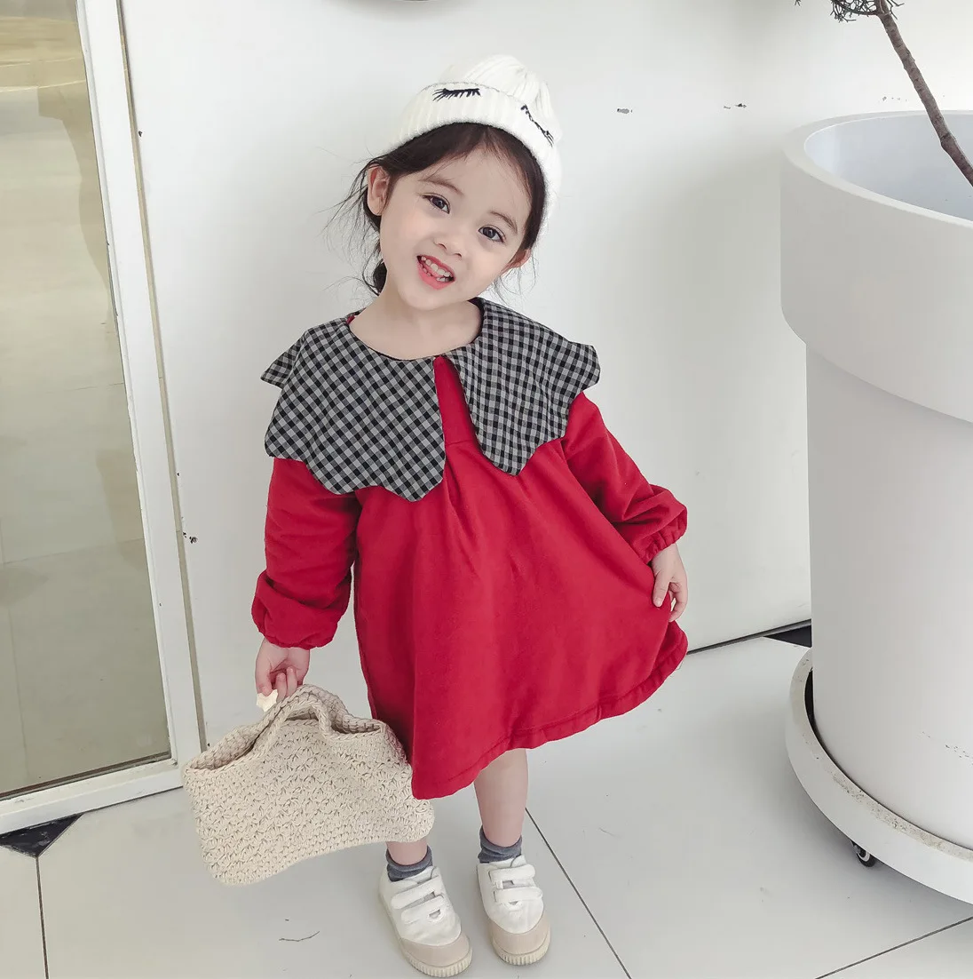 Aliexpress.com : Buy Mihkalev Cute girls winter dresses long sleeve ...