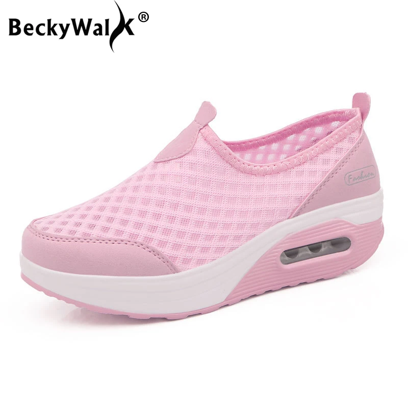 

Women's Summer Sneakers Mesh Casual Platform Shoes Woman Breathable Slip On Ladies Shoes zapatos de mujer Size 35-41 WSH3280