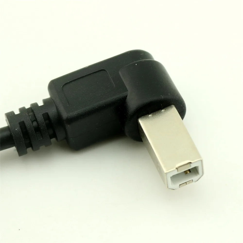 10 шт. 1FT прямоугольный USB 2,0 B штекер к Мужской кабель преобразования адаптер принтера шнур