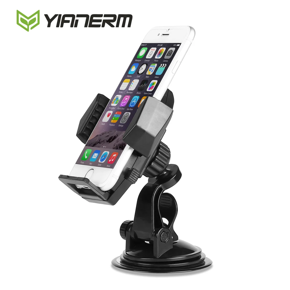 

Yianerm Sucker Base Phone Holder For Car Stick Suction Cradle With Easy Touch For Dashboard,iPhone 6s 7 Plus,Samsung S7,Huawei,
