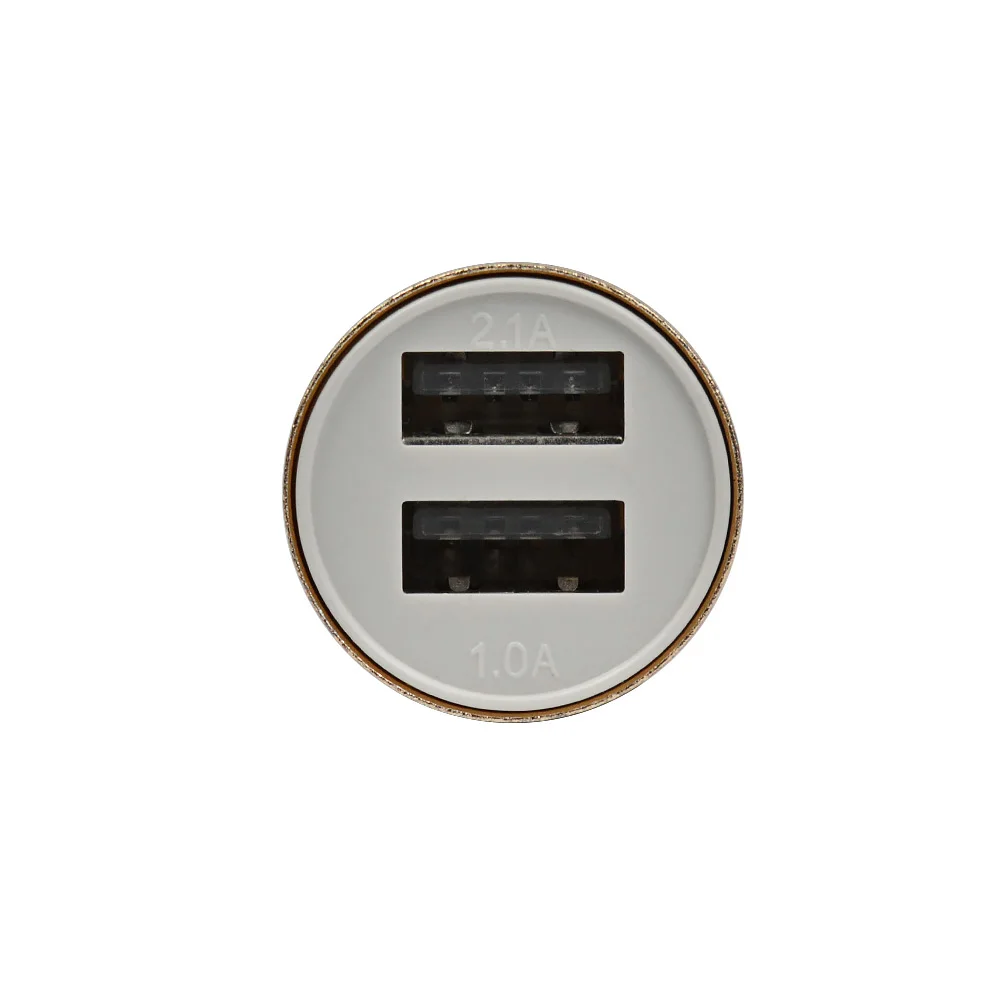 AOSHIKE маленькая двойная стальная пушка USB Автомобильное зарядное устройство