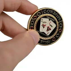 Покер карты Гвардии Protector металлическая монета с Пластик крышка покер чип Техас ковбои пара королей POKERSTARS дилера