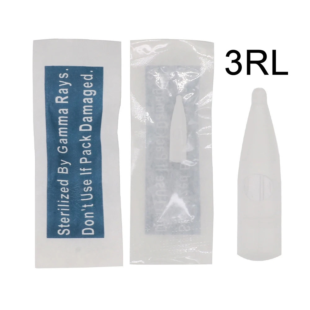 Free Shipping 50Pcs lot 3R Tattoo Tips For Permanent Makeup Mosaic
