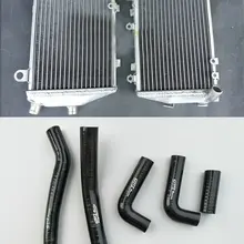 Aluminiowa chłodnica i wąż silikonowy do 2000-2001 Honda VTR 1000 SP1 RC51 RVT1000R RVT1000 R zestaw lewy i prawy 00 01
