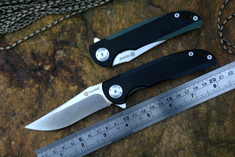 Pаспродажа TIGEND CF1011 Флиппер нож D2 складной клипса точка G10 Ручка Открытый карманный нож для охоты кемпинг и EDC