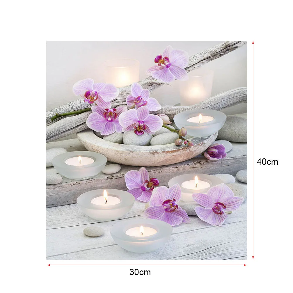 

5D DIY Diamond Painting Cross Stitch Kit Embroidery Mosaic Beautiful Flower Pattern Picture Dropshipping FAS