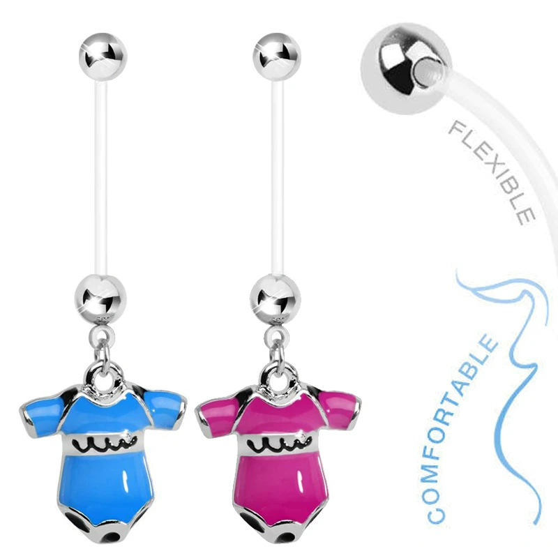 12PCS Fashion Navel Piercings Cute Onesie Pregnant Belly Button Rings for Bikini Women Girl Body Jewelry Bijoux Nombril