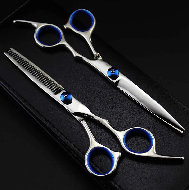 professional Japan 440c 6cr13 6 inch cut hair scissors set thinning