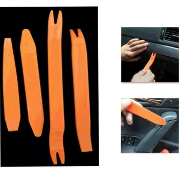

4Pcs/set Auto Car Interior Door Clip Panel Dashboard Audio DVD Player GPS Removal Trim Tool Kit For BMW Audi Skoda etc