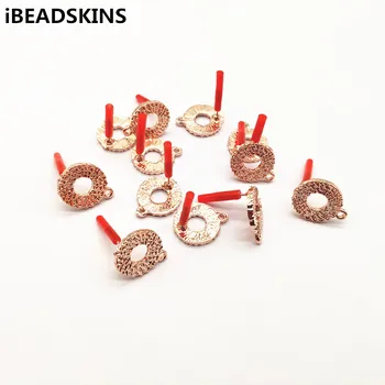 

New arrival!16x13mm Rose gold color ring-shape stud earrings,earrings accessories,Earring parts for DIY hand Made jewelry making