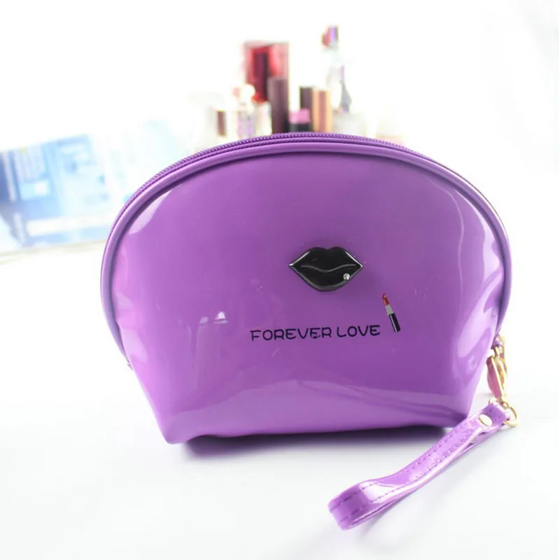 

Travel Cosmetic Bag Lip Storage Makeup Case Women Zipper Hand Holding Make Up Handbag Organizer Storage Pouch Toiletry Wash Bags