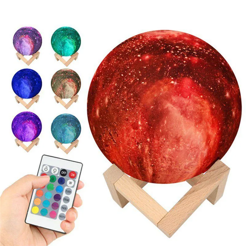 

Starry sky 3D USB Hand Shot Lights Moon Night Light Moon light Table Desk Moon Lamp Gift lamparas 40JA03