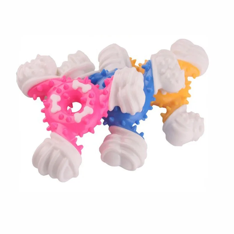 

Dog Chew Durable Toys Softy TPR Pet Bite Resistance Chewing Toy Training Interactive Play Game Toy For Dogs CatCleaing Tooth