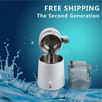 220V/110V,AU / EU/ UK /US plug Distilled Water Machine Portable Water Filter Distiller Medical Machine With Stainless Steel