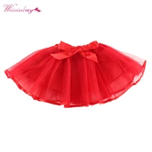 Пышные шифоновые юбки-американки для малышей, 6 цветов, юбки-пачки для девочек, танцевальная Праздничная фатиновая юбка принцессы