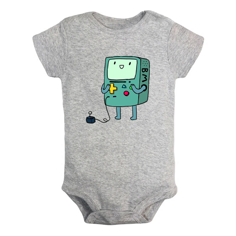 Милый Beemo BMO Adventure Time собака Jake дизайн для новорожденных мальчиков и девочек униформа-комбинезон с принтом для младенцев, боди, одежда хлопковые комплекты - Цвет: JaBaby4004GD