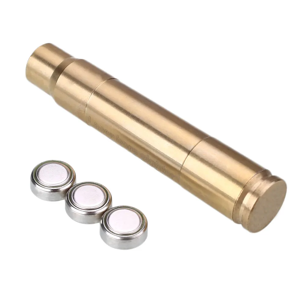 

Tactical 9.3x62 Red Dot Laser Sight Cartridge Bore Sighter Copper Boresighter With 3 X Batteries For Rifle Hunting