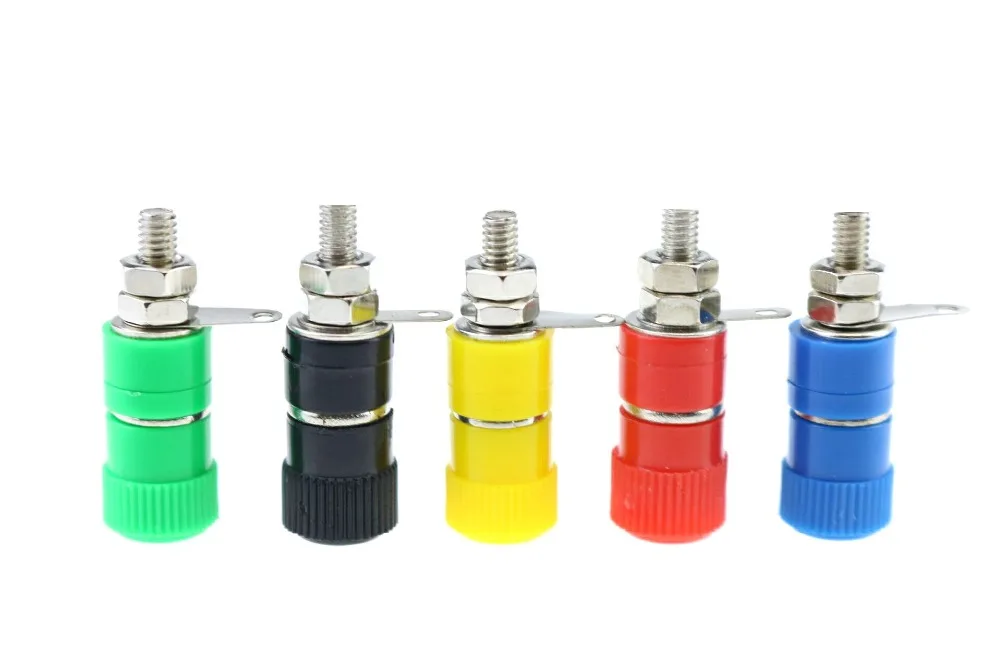 

10 Pcs Binding Post Female Socket Jack for 4MM Banana Plug Connectors