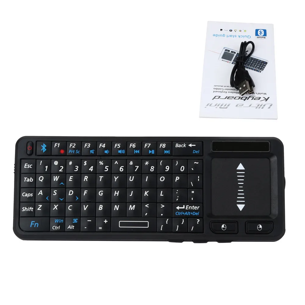 

Universal 2.4G Wireless Multi-touch Touchpad Mini Keyboard with Touchpad for PC Smart TV for Android Laptops