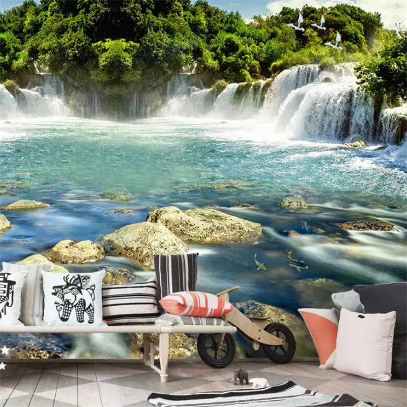 

3d фотообои на заказ, водопад, водопад