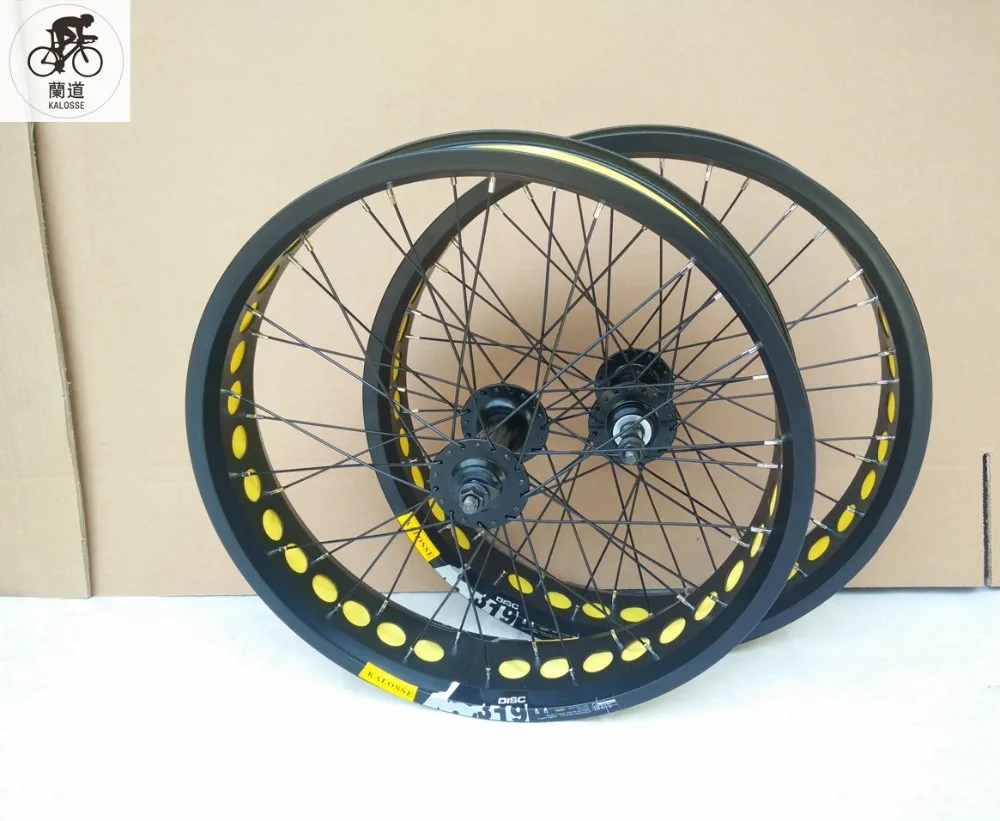 Excellent Kalosse Sports equipment Fat bike wheels Snow/beach wheel 20er 20*4.0 , 7/8/9/10S cassette F135/ R190mm hubs , DIY colors 1 Excellent Kalosse Sports equipment Fat bike wheels Snow/beach wheel 20er 20*4.0 , 7/8/9/10S cassette F135/ R190mm hubs , DIY colors 1