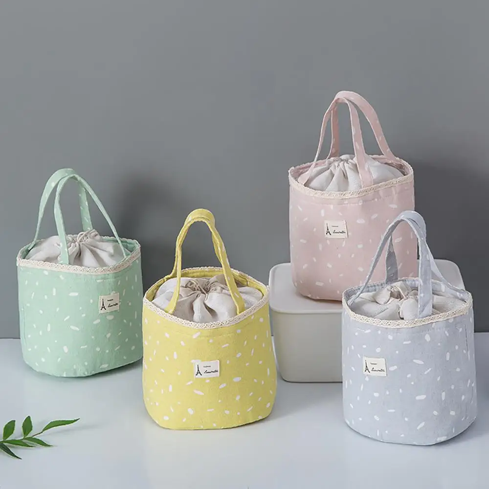 

premium quality polyester Lunch Bag Insulated Thermal Food Storage Bag Portable Travel Working Bento Box #4B15