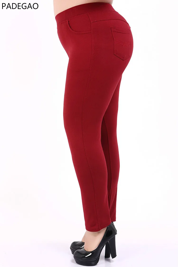 

2018 Women Summer Plus Size ponte knits pants high waisted Cotton 6XL 7XL 8XL 9XL 10xl Pencil Pants Stretch Waist Solid Pants