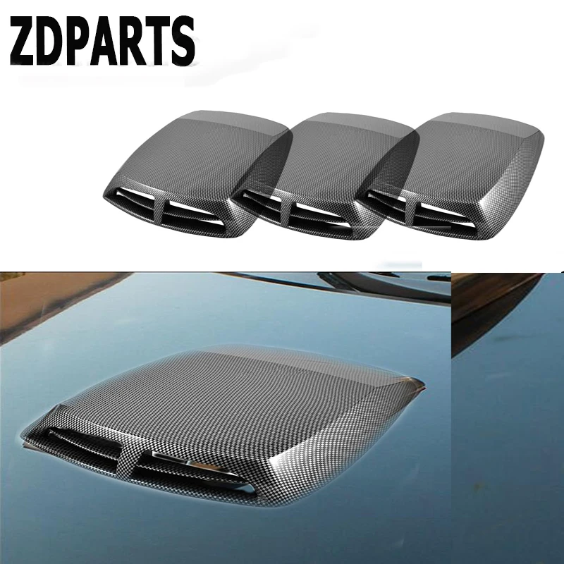 

ZDPARTS Car Front Engine Hood Air Vent Trim Cover Sticker For Hyundai i30 ix35 ix25 Solaris Tucson 2017 Mazda 3 6 cx-5 Subaru