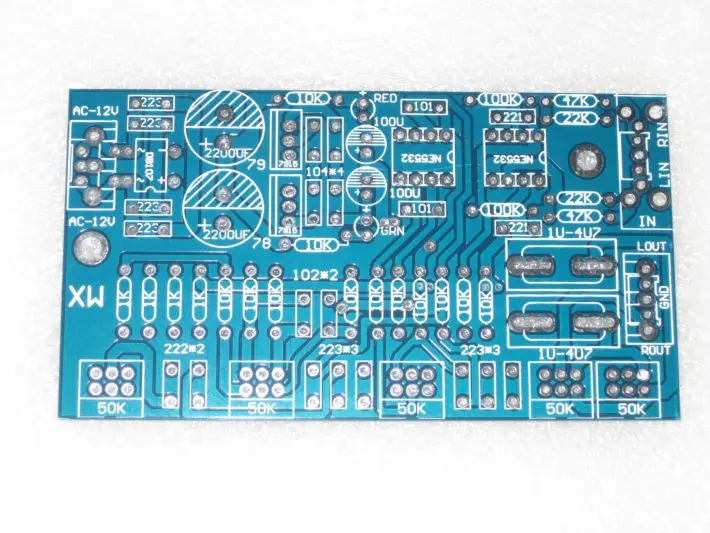 Fannyda NE5532 Hi Fi предсилитель плата тона пустая PCB|Печатные платы| |
